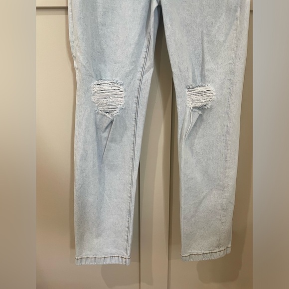 WeWoreWhat High Rise Baggy Straight Leg Distressed Women Jeans Size 27 - Picture 6 of 11